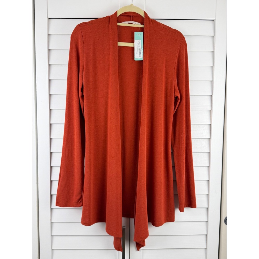 41 Hawthorn Cardigan XL Burnt Orange Brianna Long Sleeve Knit NEW